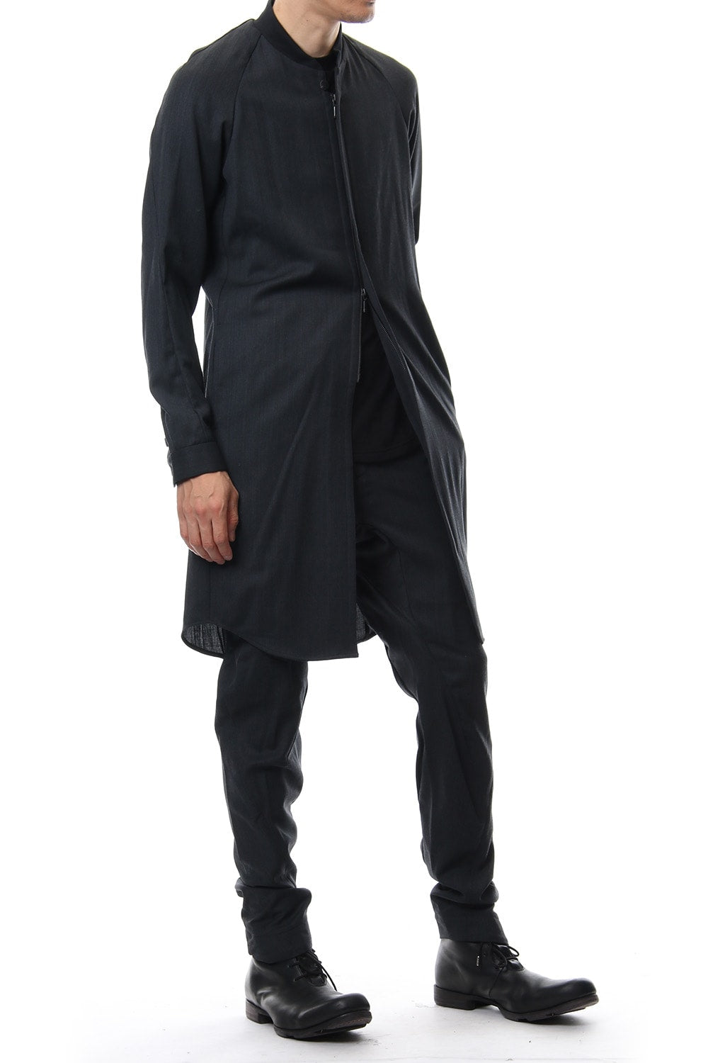 Long Shirt Wool Gabardine