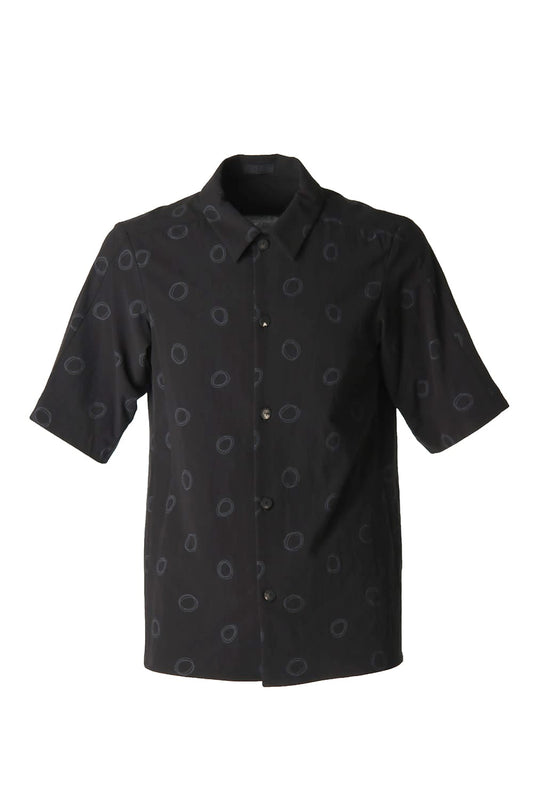 Short sleeve shirt Cotton circle print