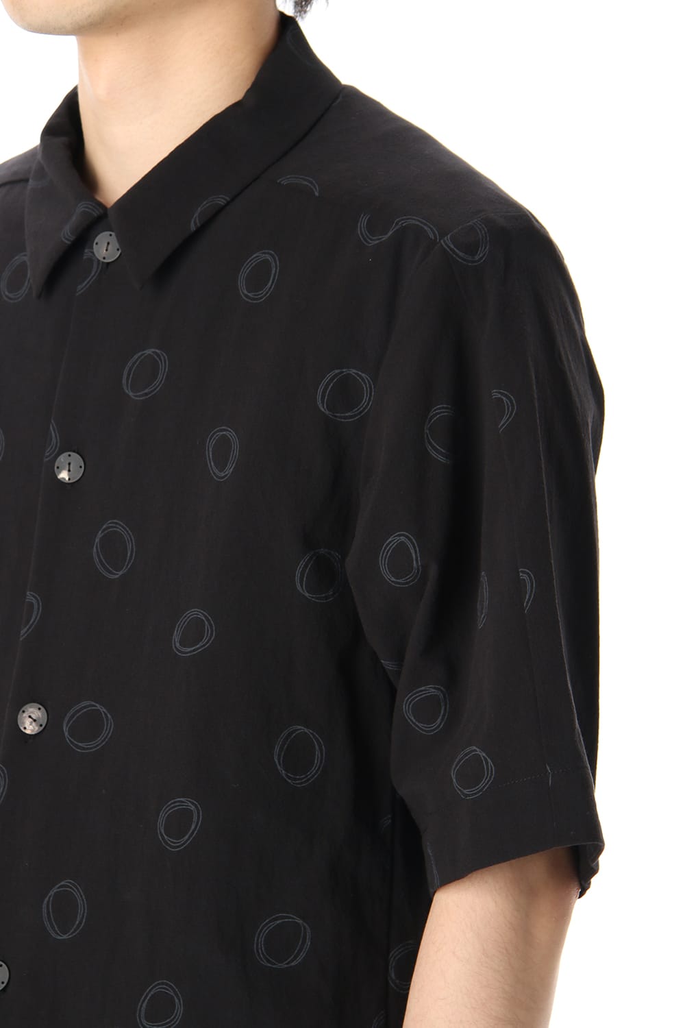 Short sleeve shirt Cotton circle print