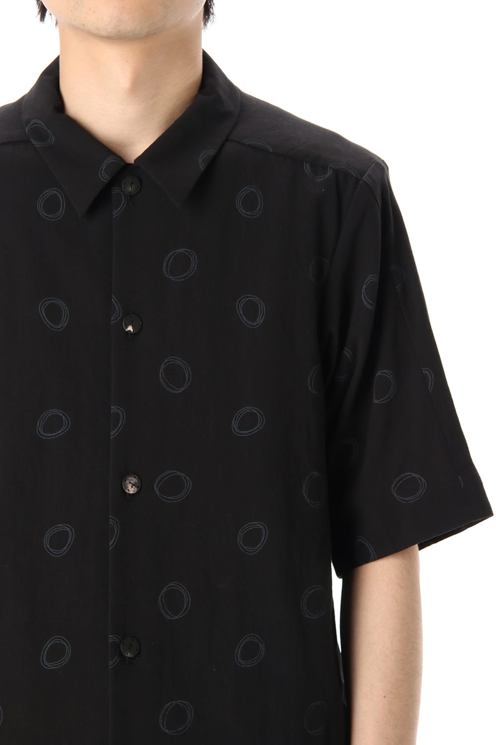 Short sleeve shirt Cotton circle print