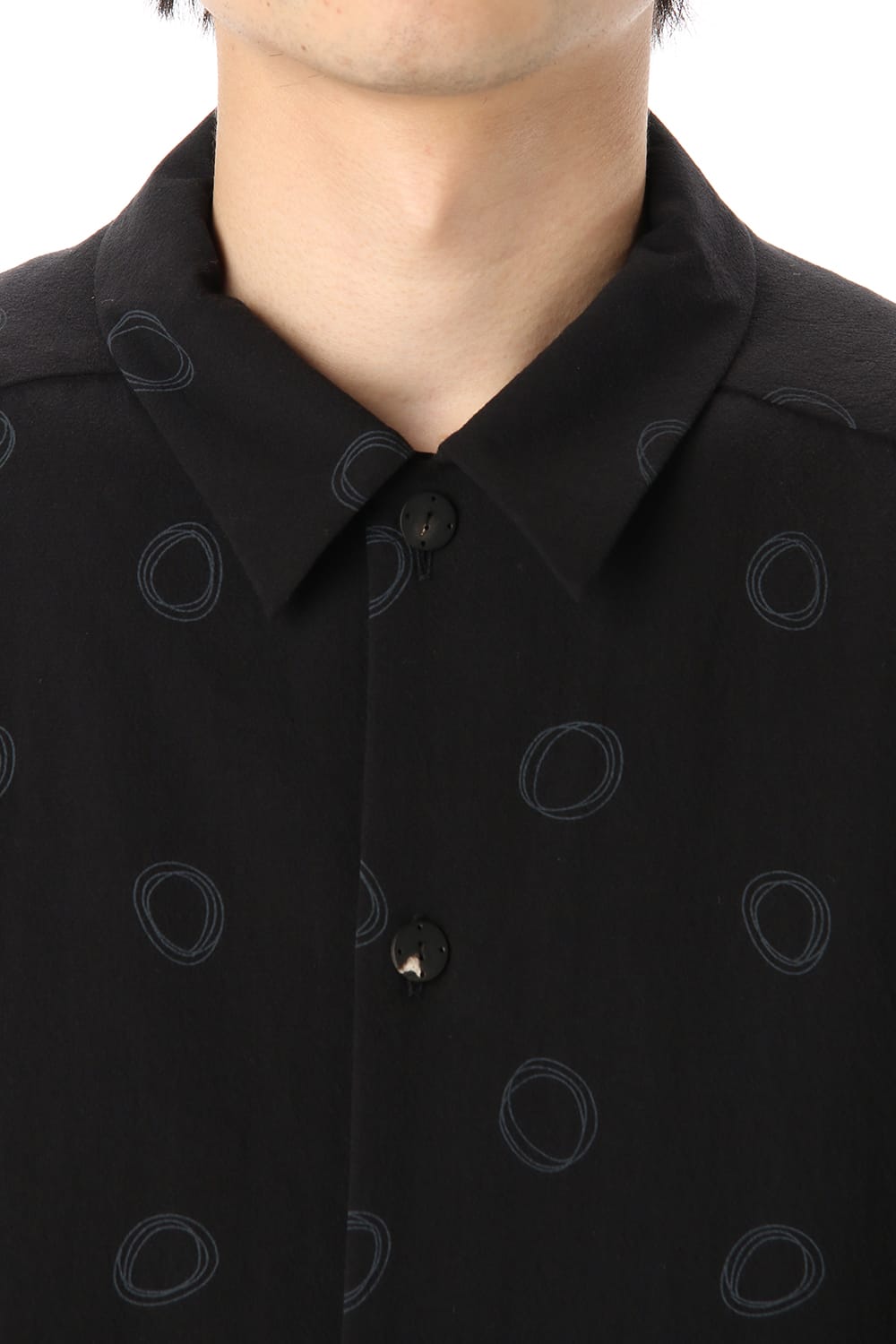 Short sleeve shirt Cotton circle print