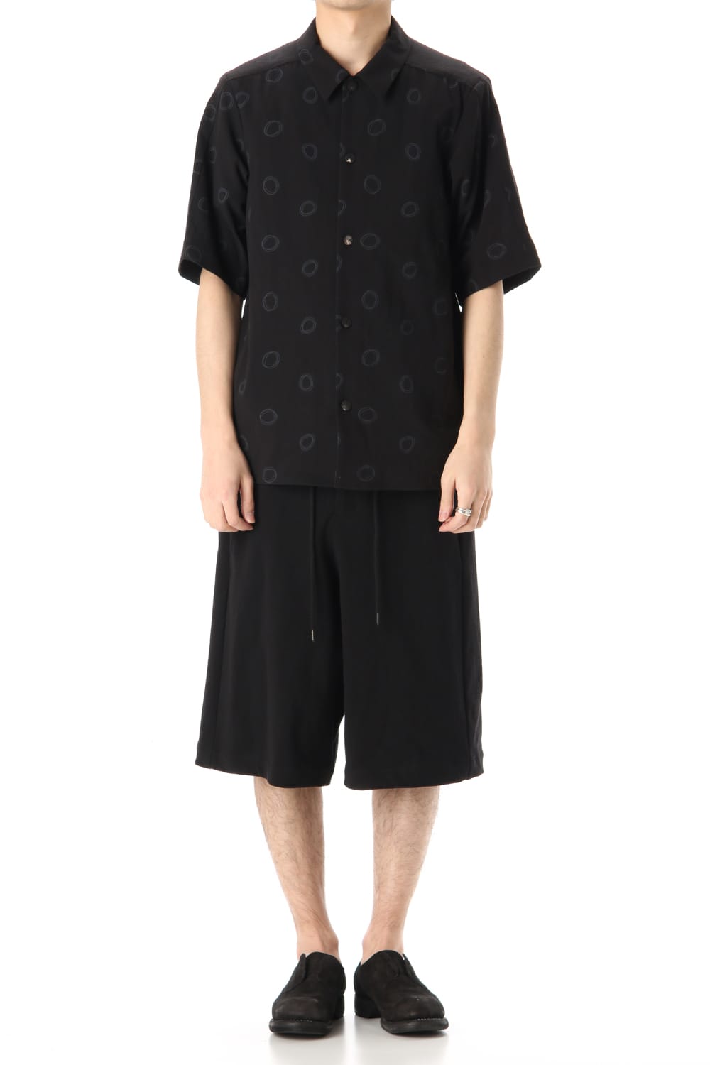 Half pants Cotton jersey Black