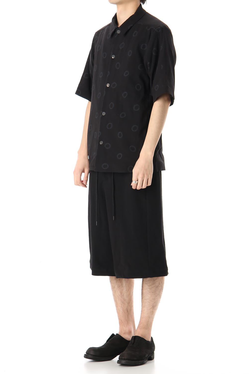 Half pants Cotton jersey Black