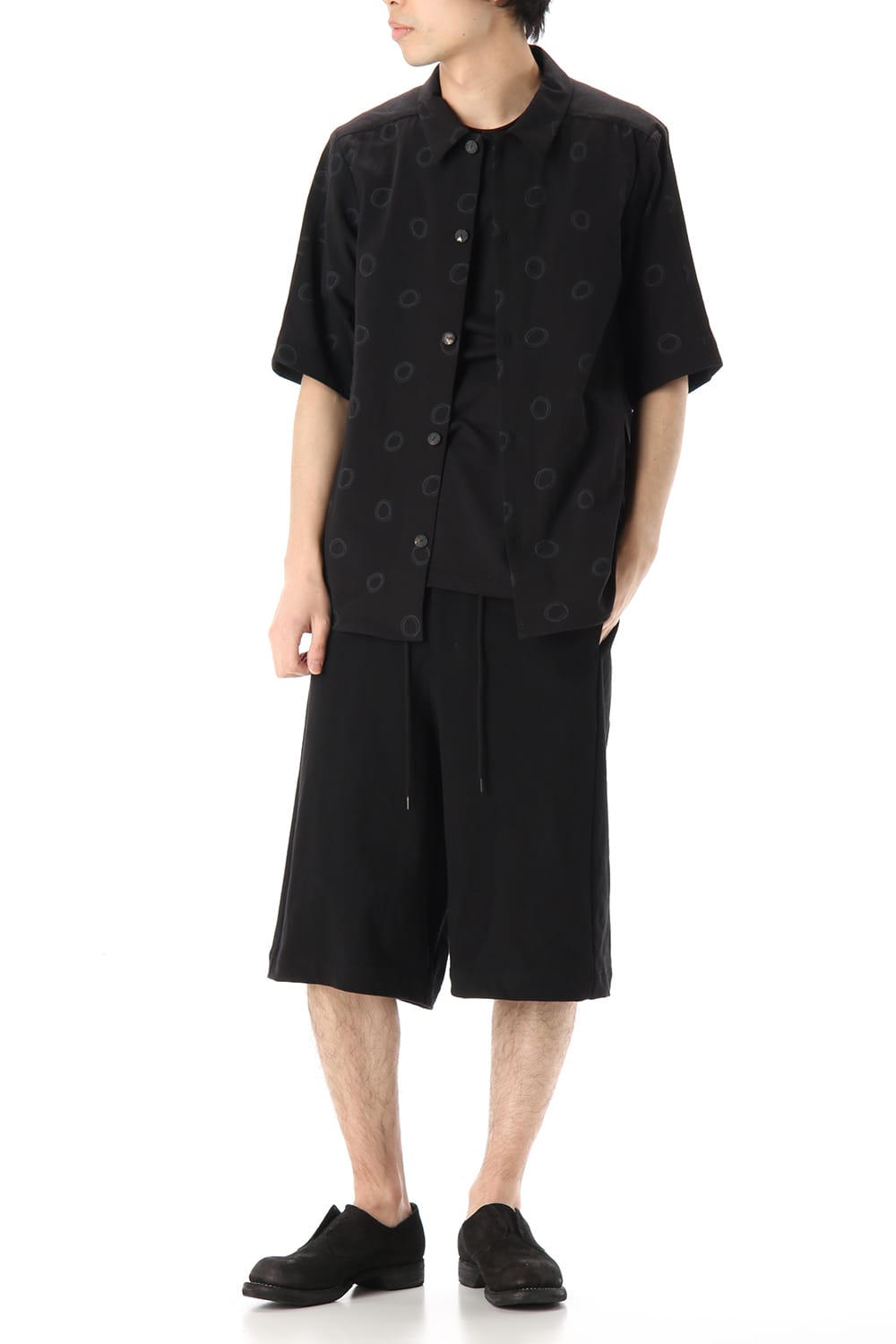 Half pants Cotton jersey Black