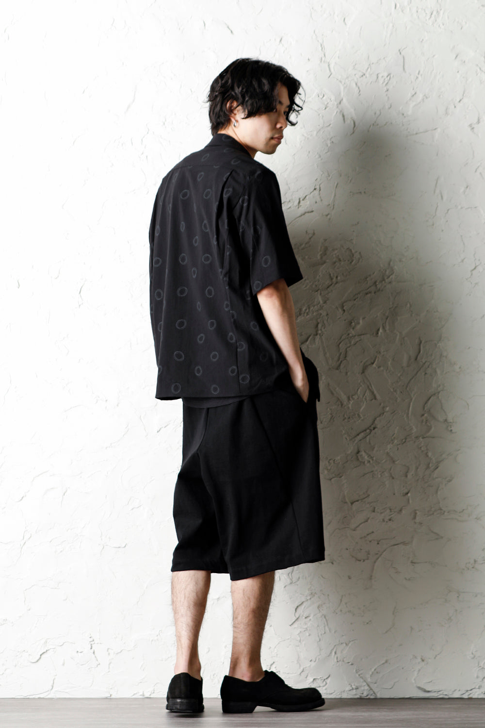 Short Sleeve Washi jersey product dyed Black