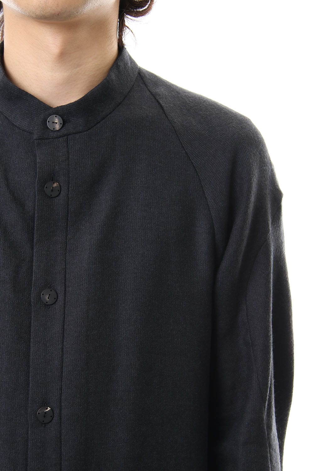 ロング シャツ ヴァージン ウール / シルク