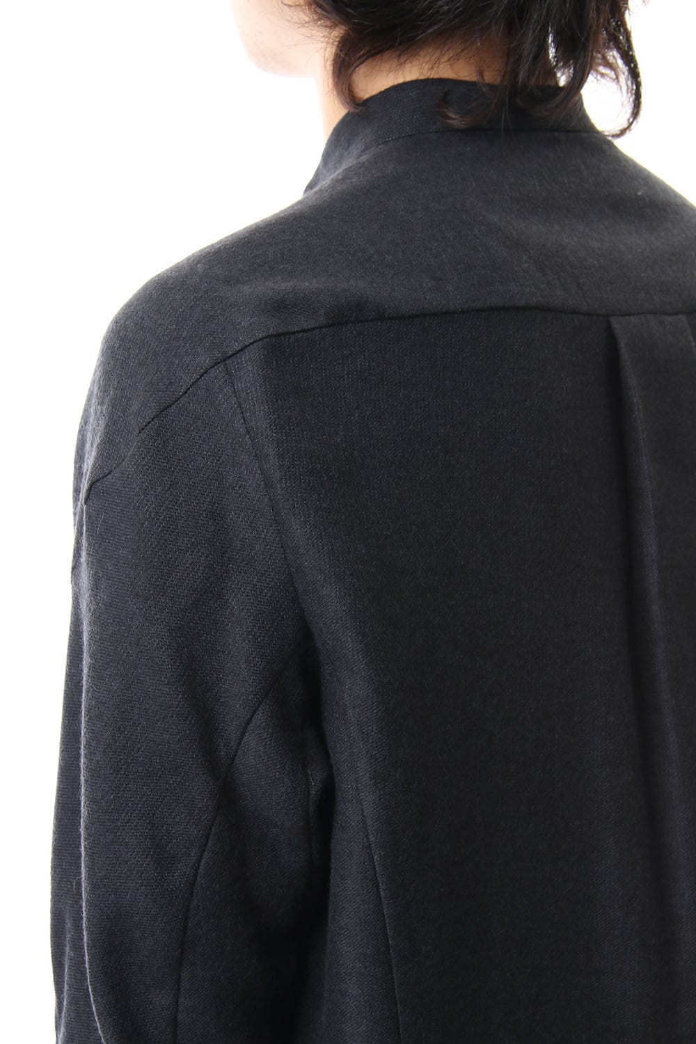 ロング シャツ ヴァージン ウール / シルク