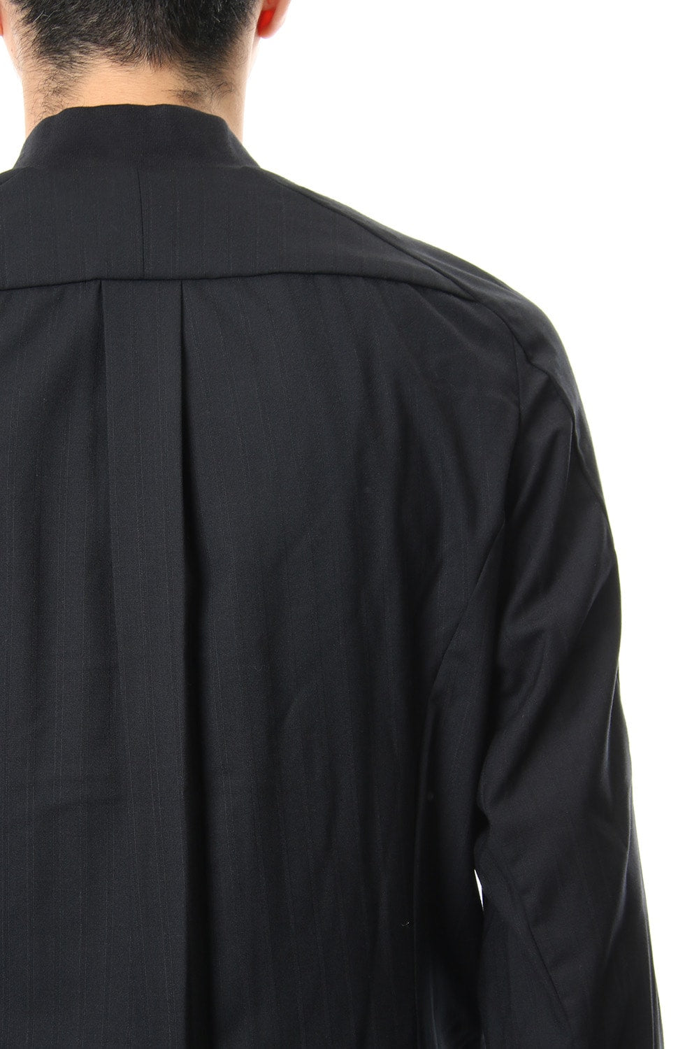 Long Shirt Wool Super 140's Shadow Stripe