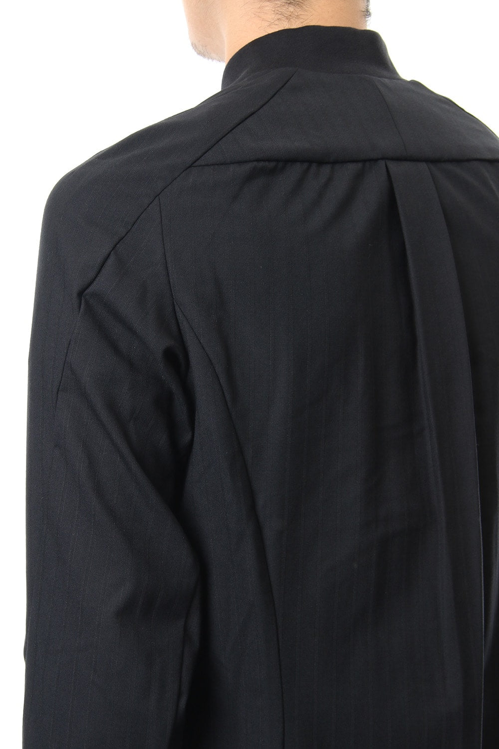 Long Shirt Wool Super 140's Shadow Stripe