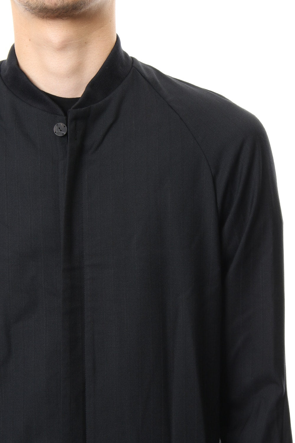 Long Shirt Wool Super 140's Shadow Stripe