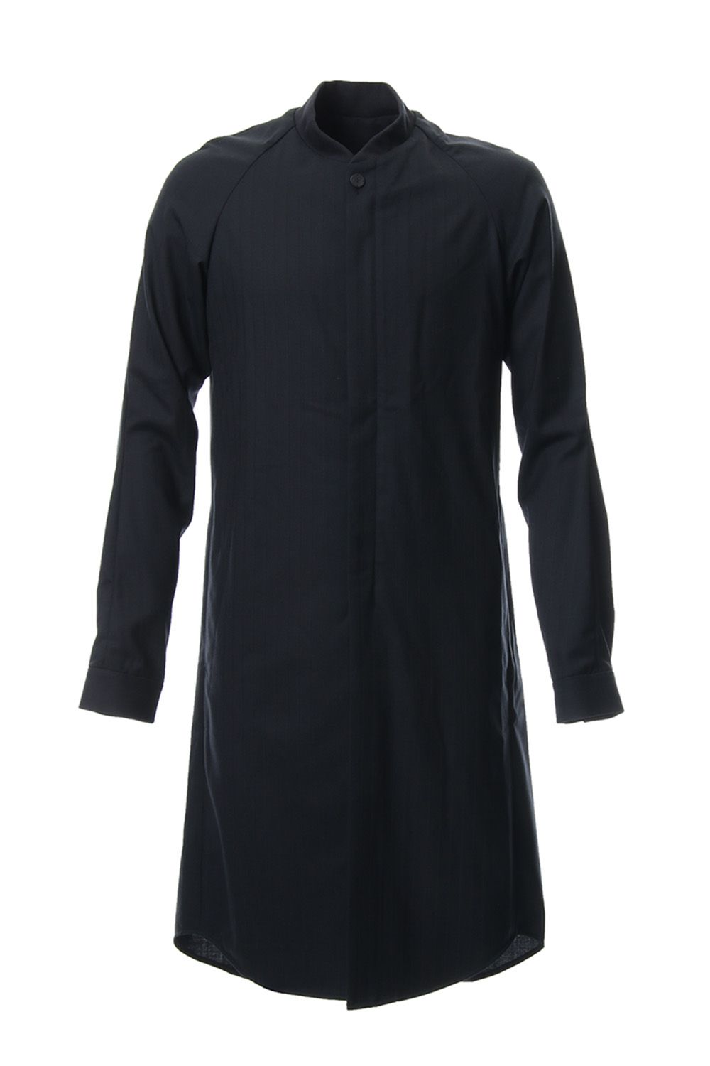 Long Shirt Wool Super 140's Shadow Stripe