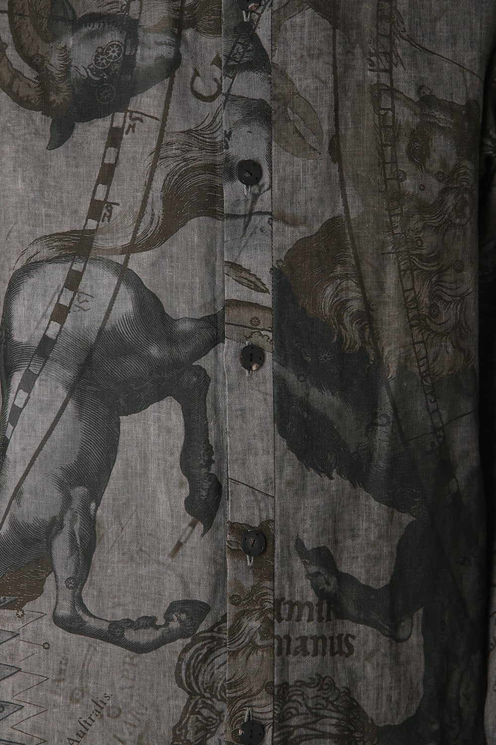 Long shirt line zodiac signs print