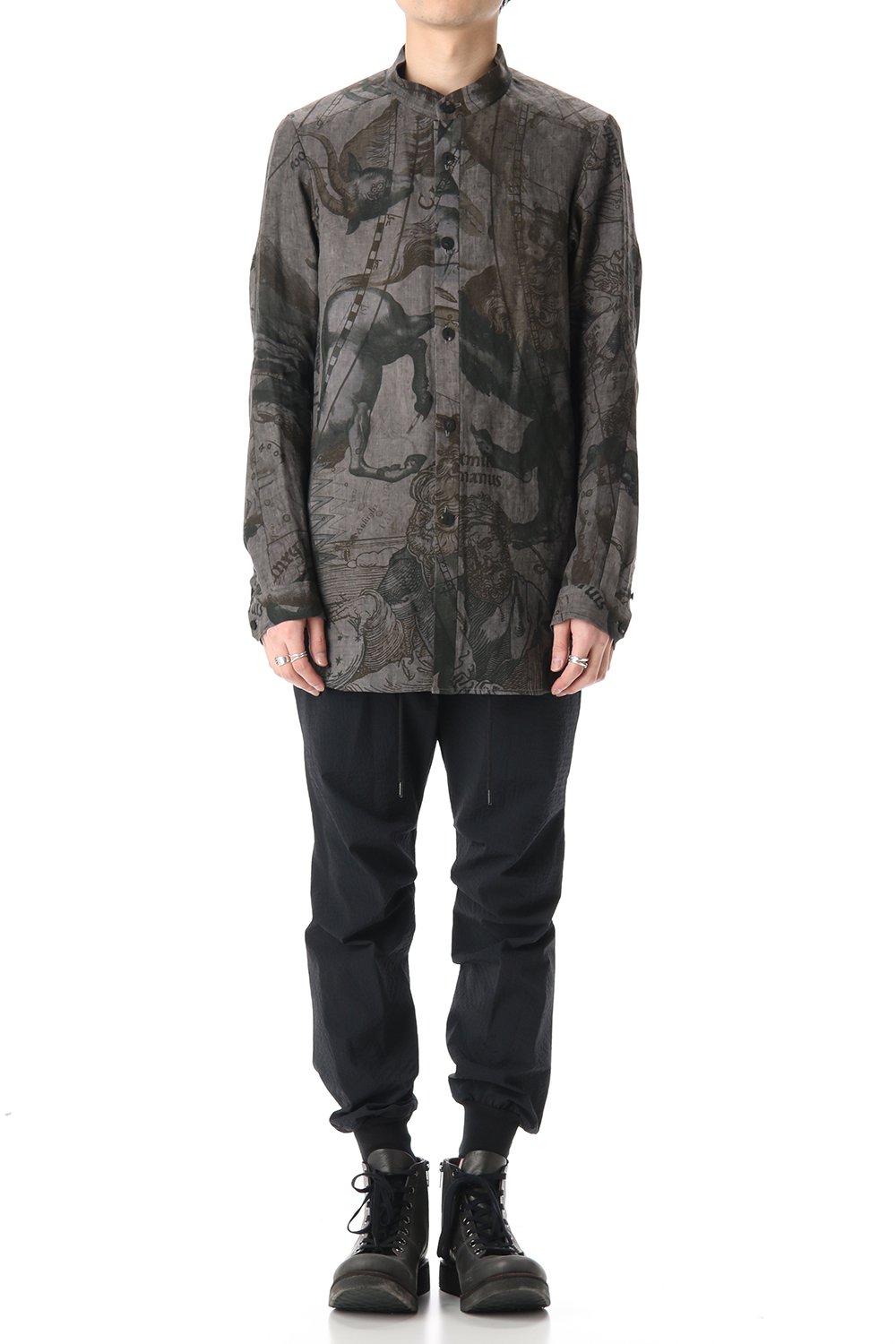 Long shirt line zodiac signs print