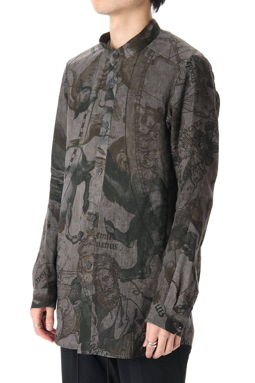 Long shirt line zodiac signs print