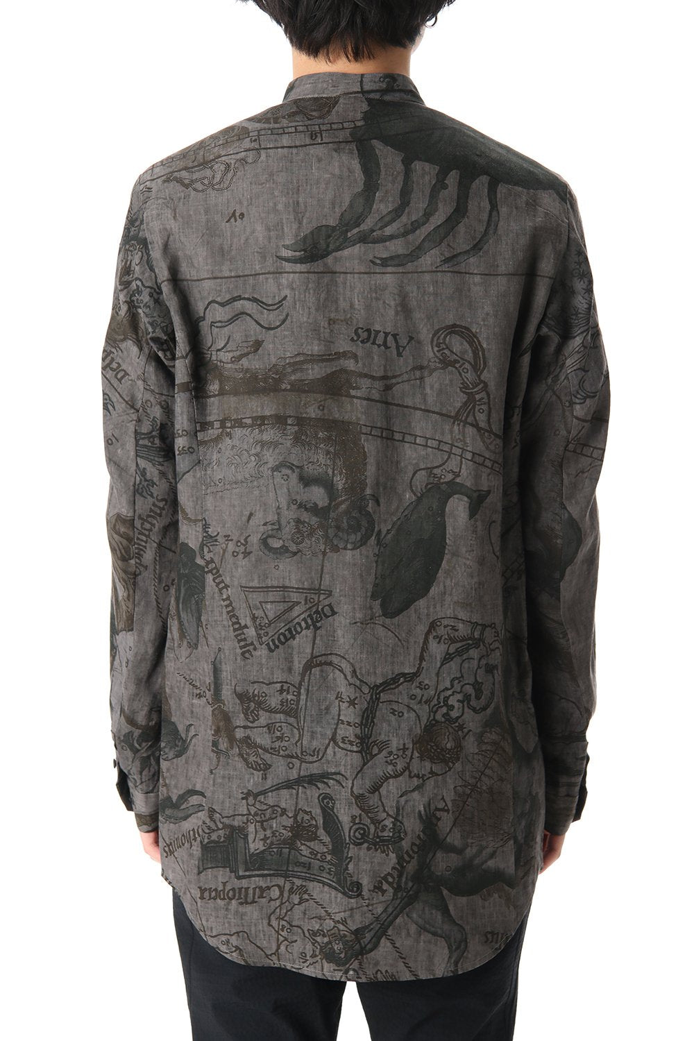 Long shirt line zodiac signs print