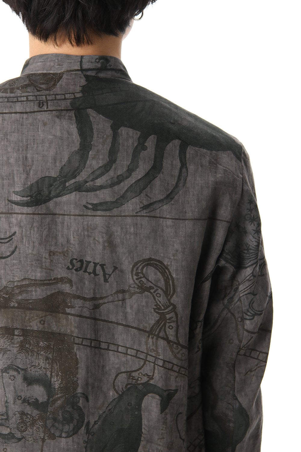 Long shirt line zodiac signs print