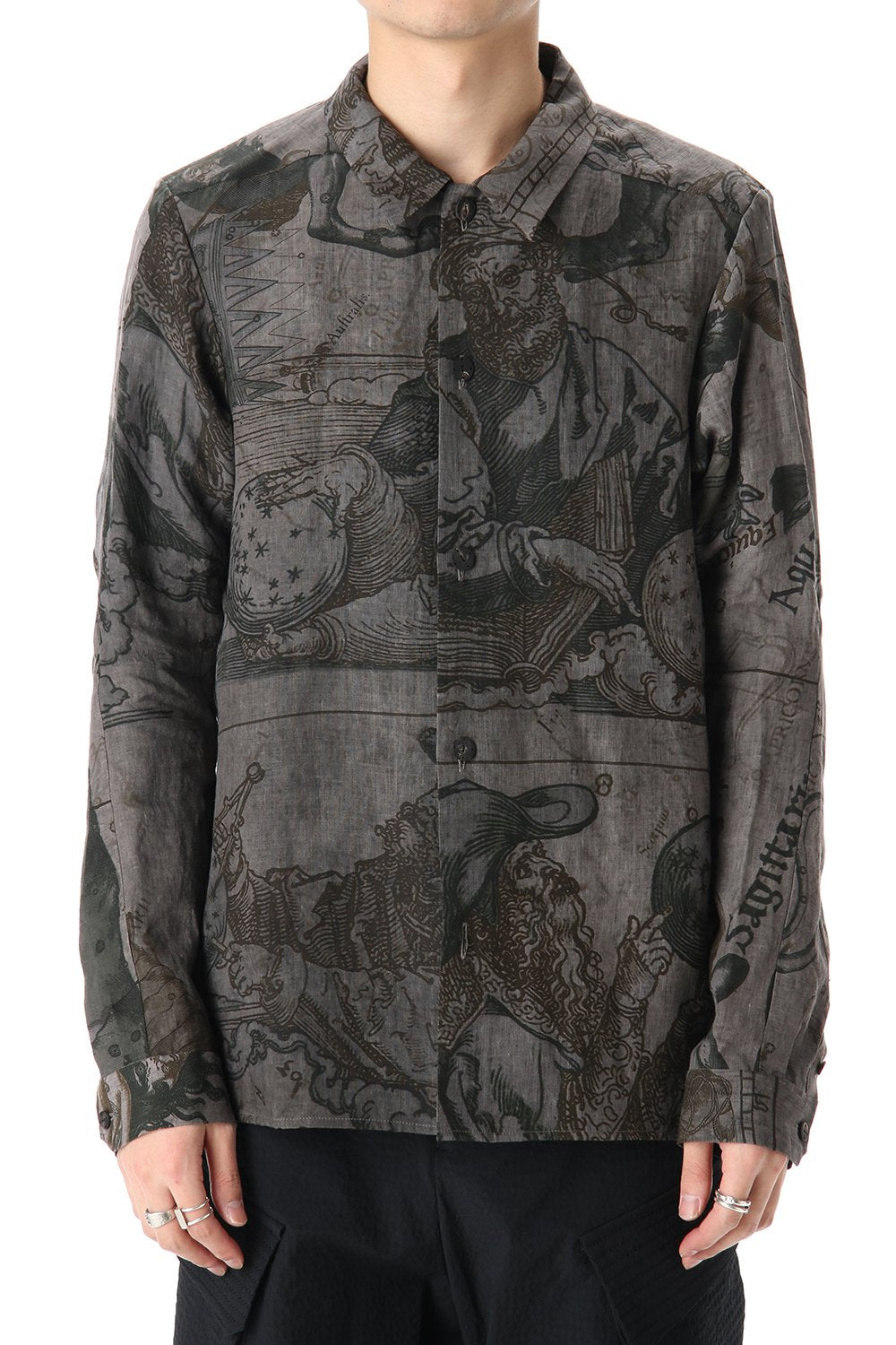 Shirt line zodiac signs print