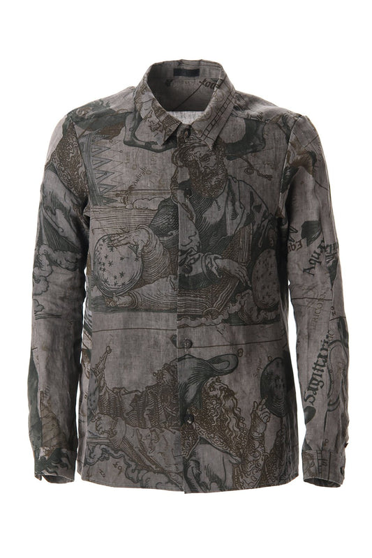 Shirt line zodiac signs print