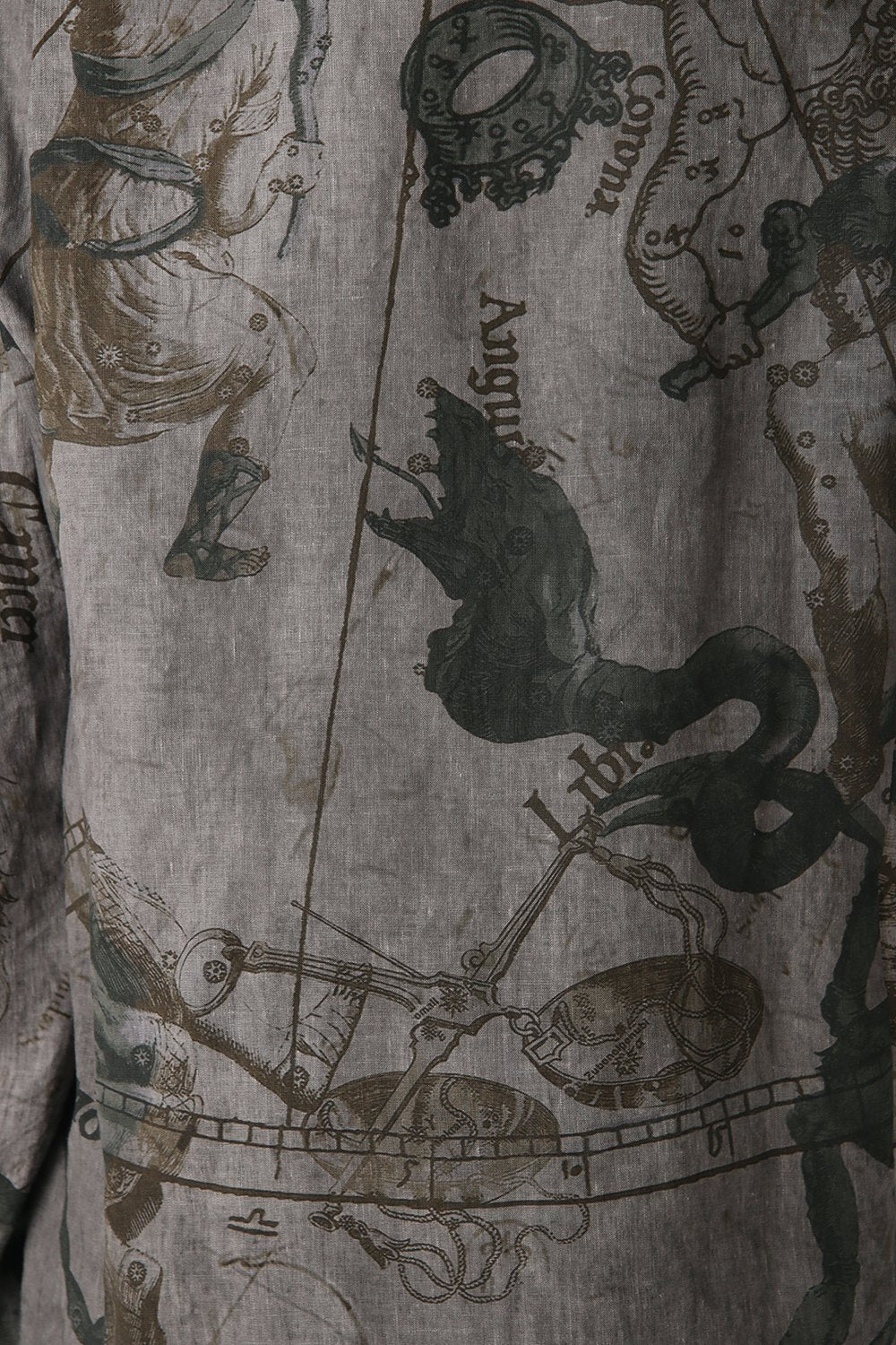 Shirt line zodiac signs print