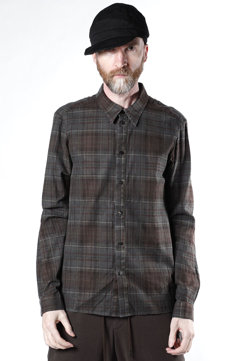 Shirt old check pigment dyed