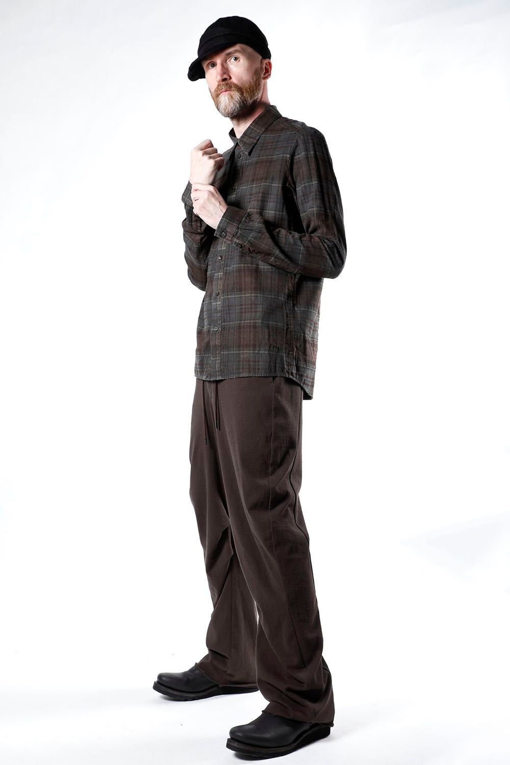 Shirt old check pigment dyed