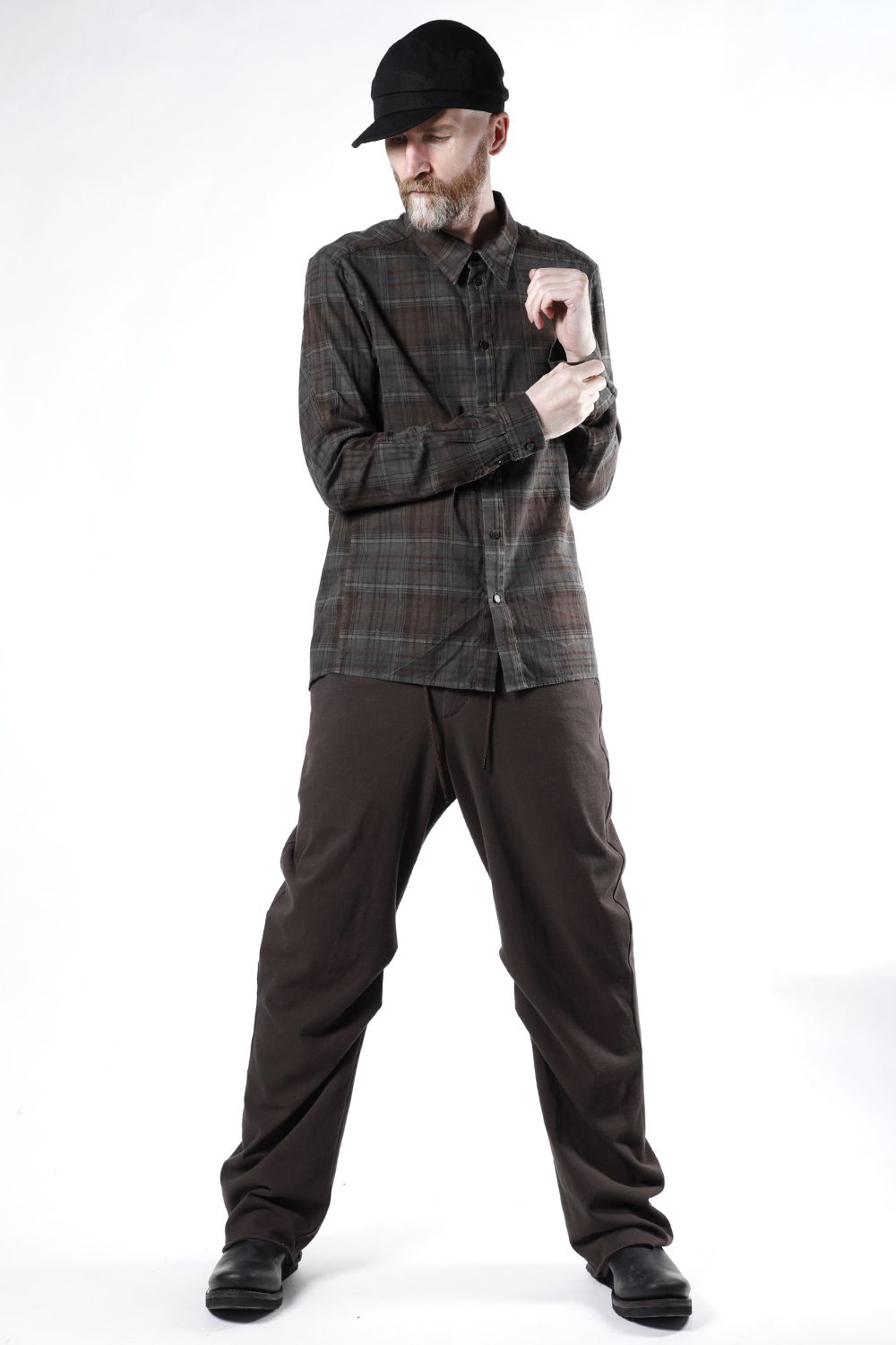 Shirt old check pigment dyed