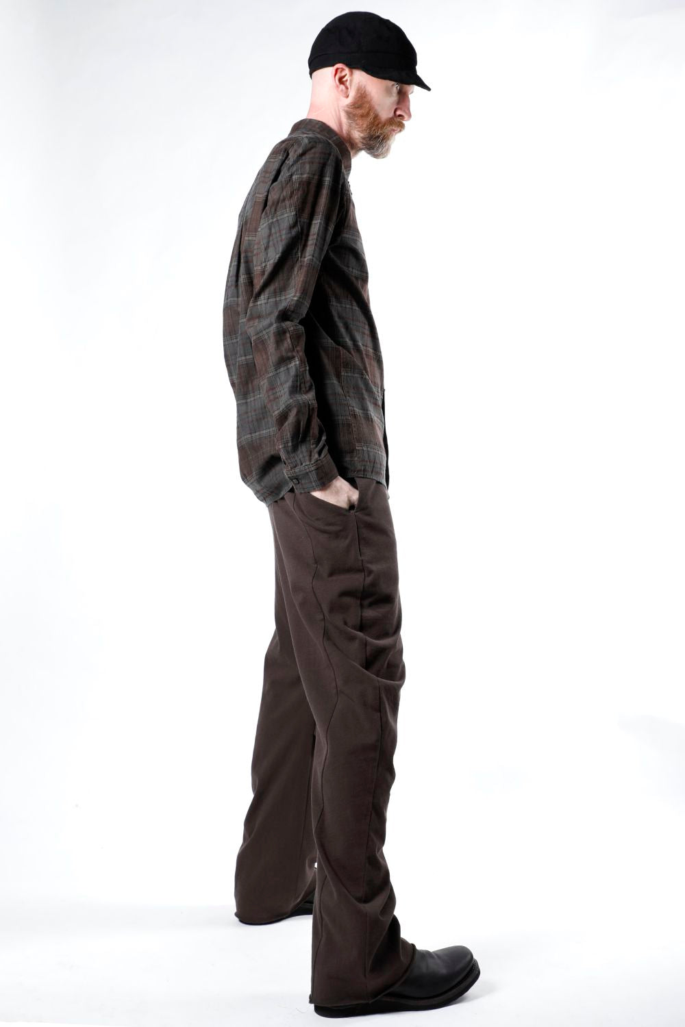 Shirt old check pigment dyed