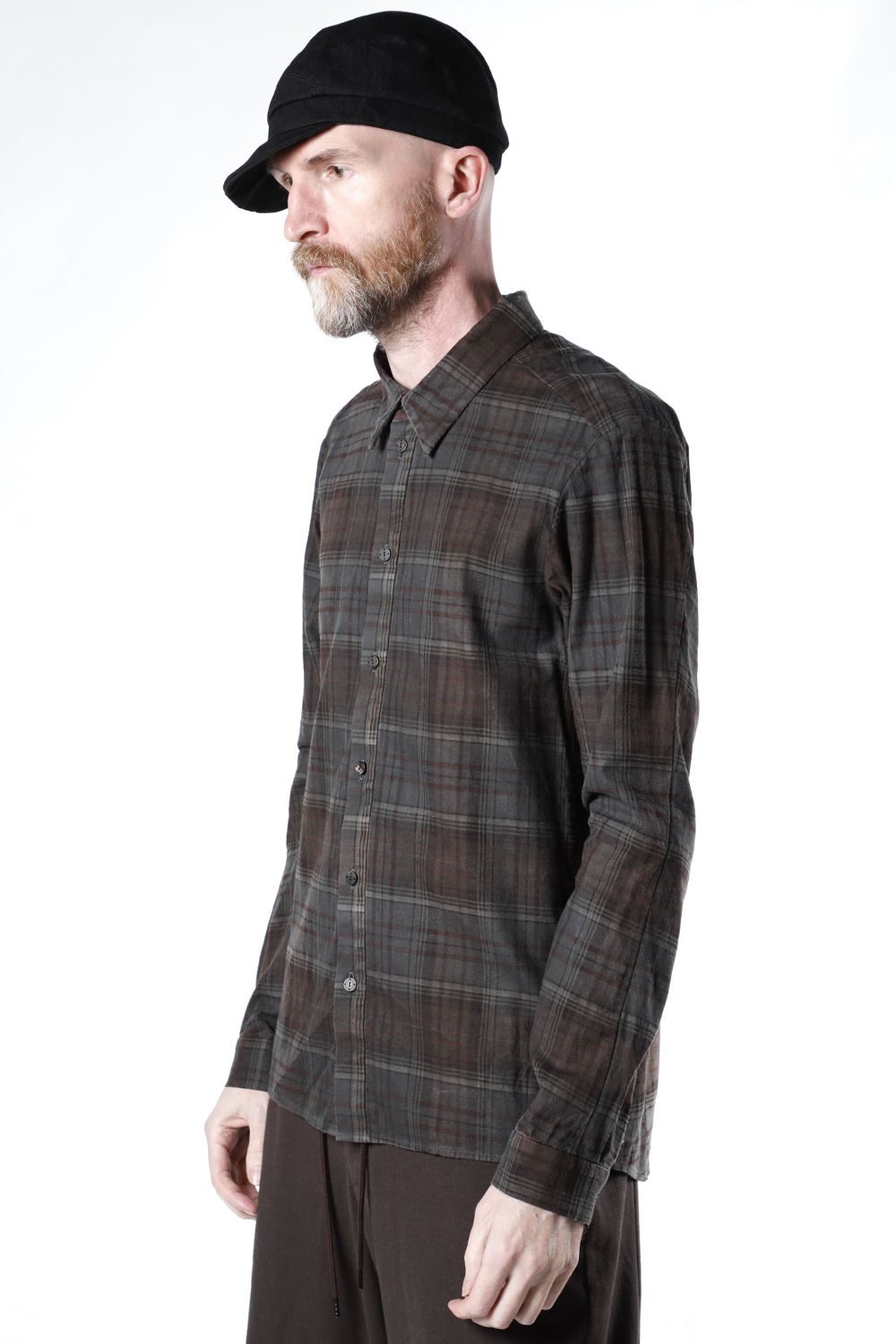 Shirt old check pigment dyed