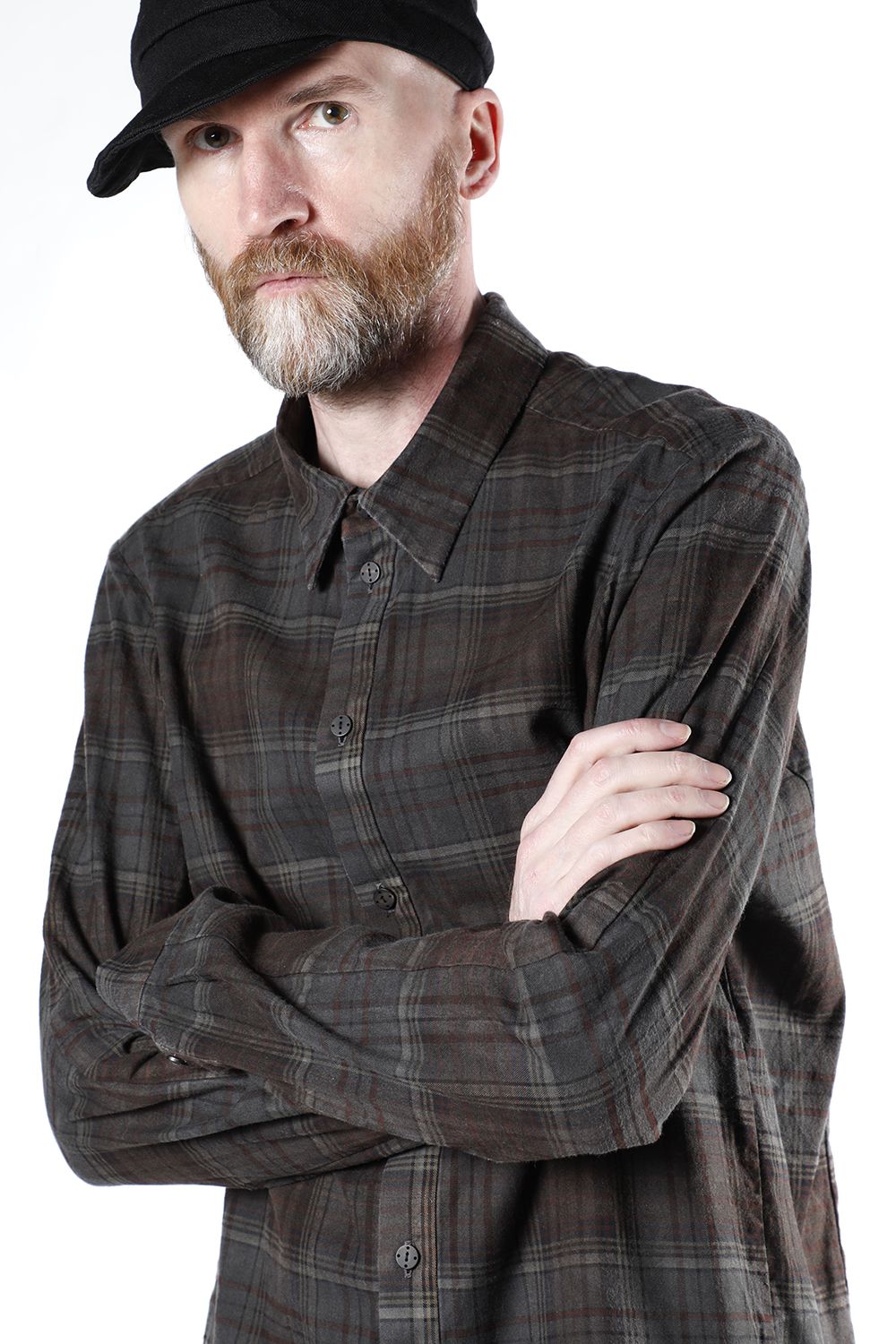 Shirt old check pigment dyed