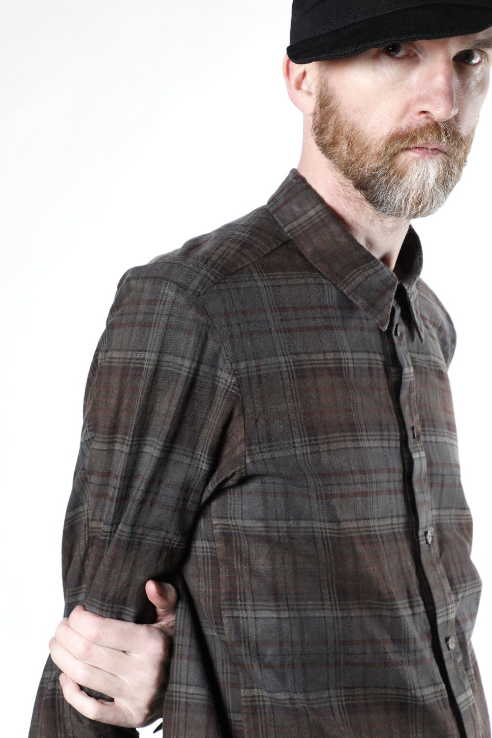 Shirt old check pigment dyed