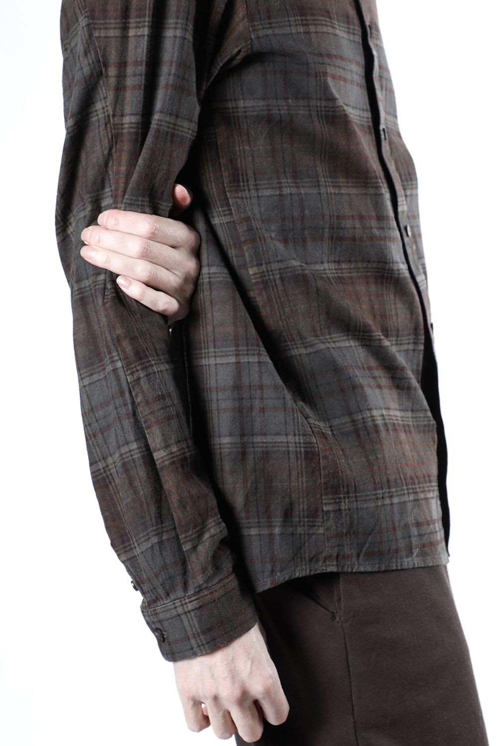 Shirt old check pigment dyed