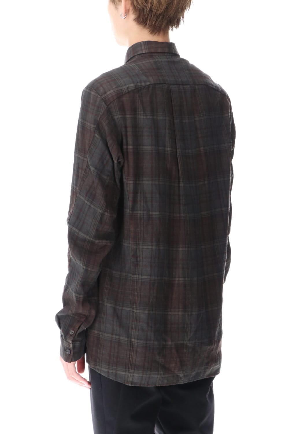 Shirt old check pigment dyed