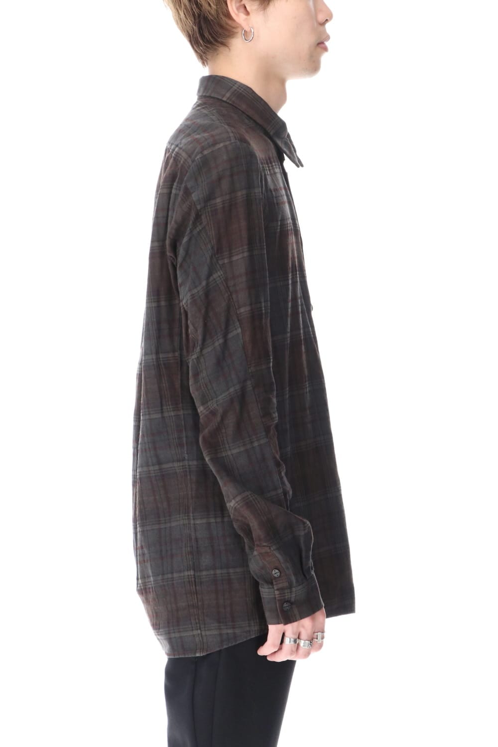 Shirt old check pigment dyed