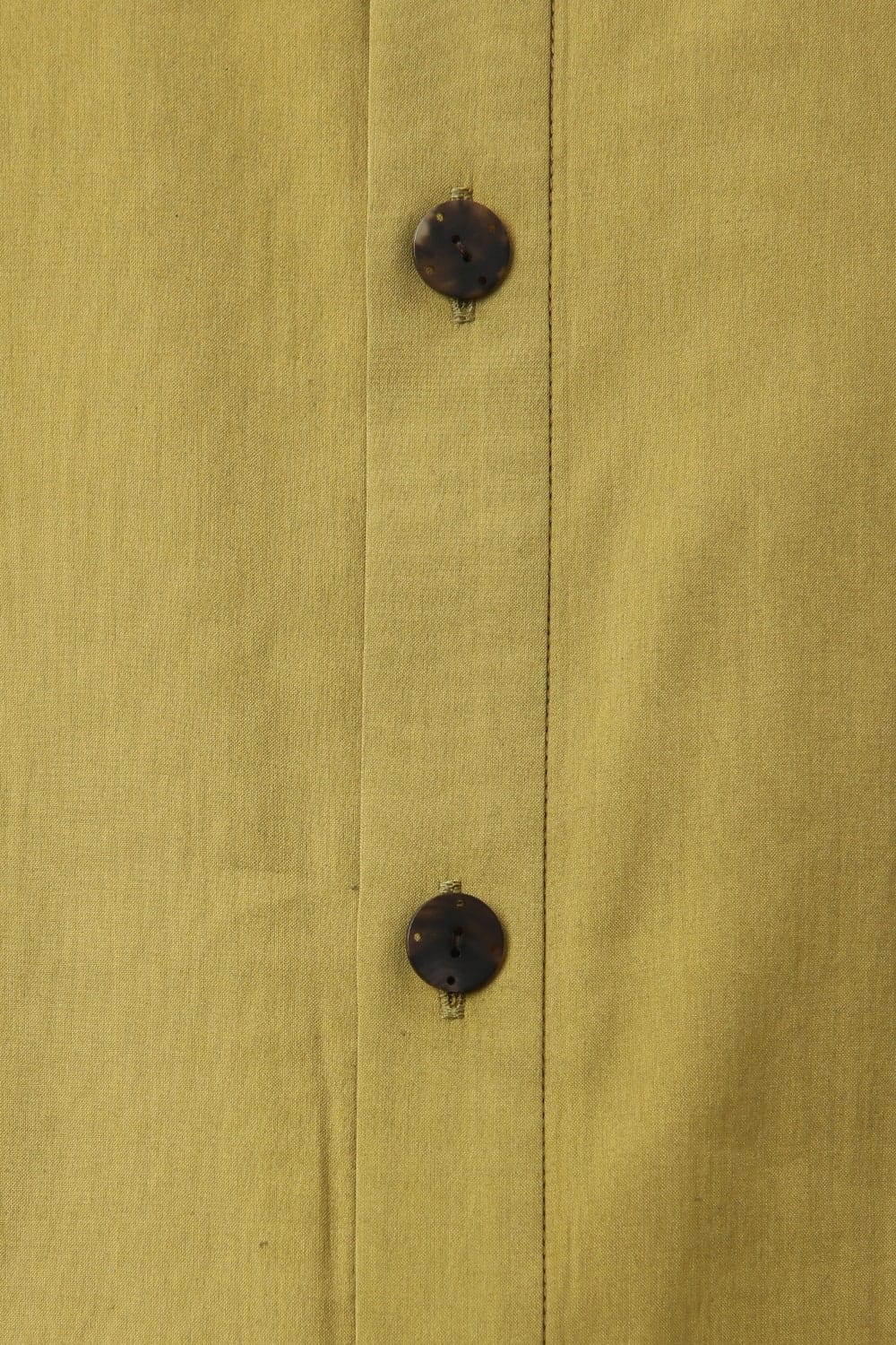 Long Shirt Silk cotton sandblast Dirty Yellow