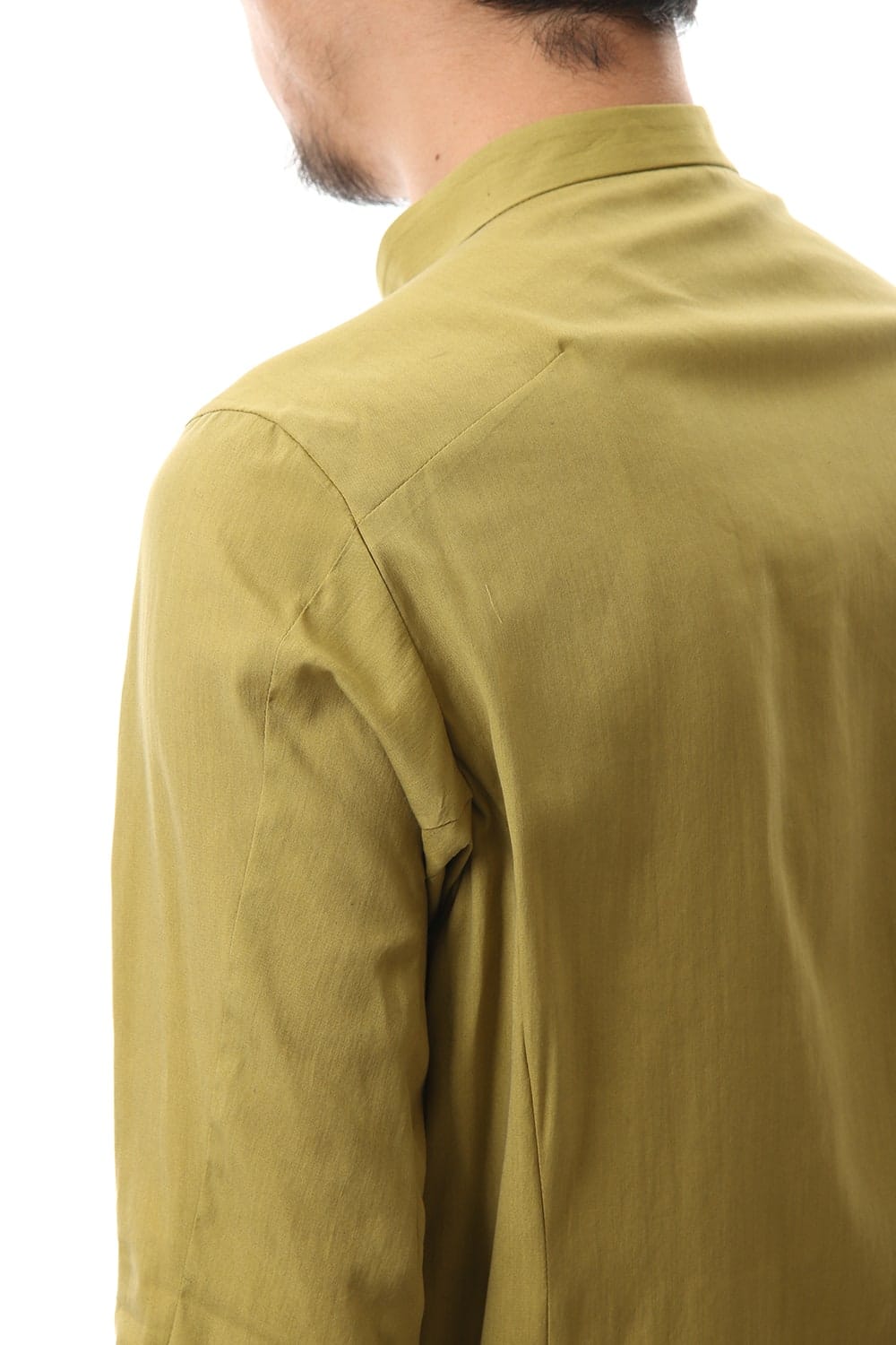 Long Shirt Silk cotton sandblast Dirty Yellow
