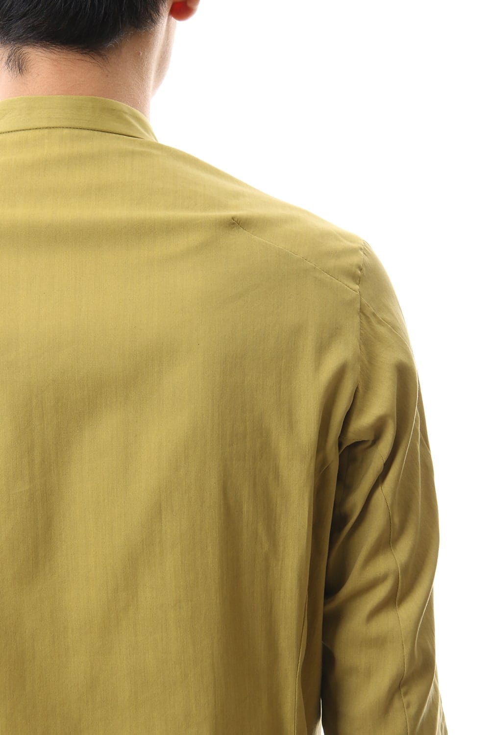 Long Shirt Silk cotton sandblast Dirty Yellow