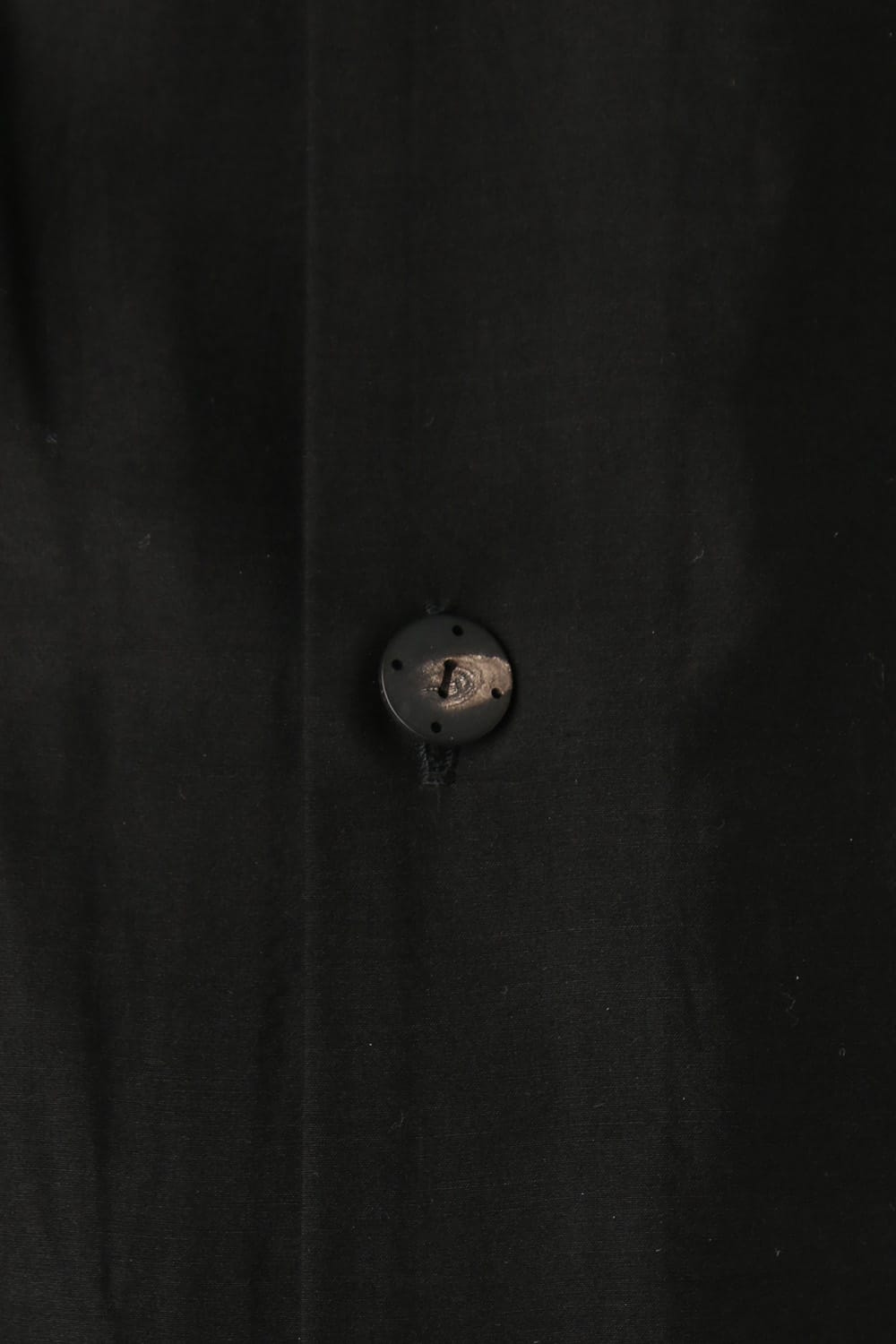 Open collar short sleeve shirt silk tencel sandblast Black