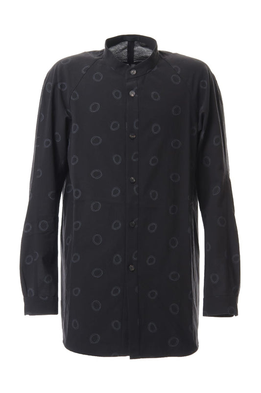 Long shirt Cotton circle print