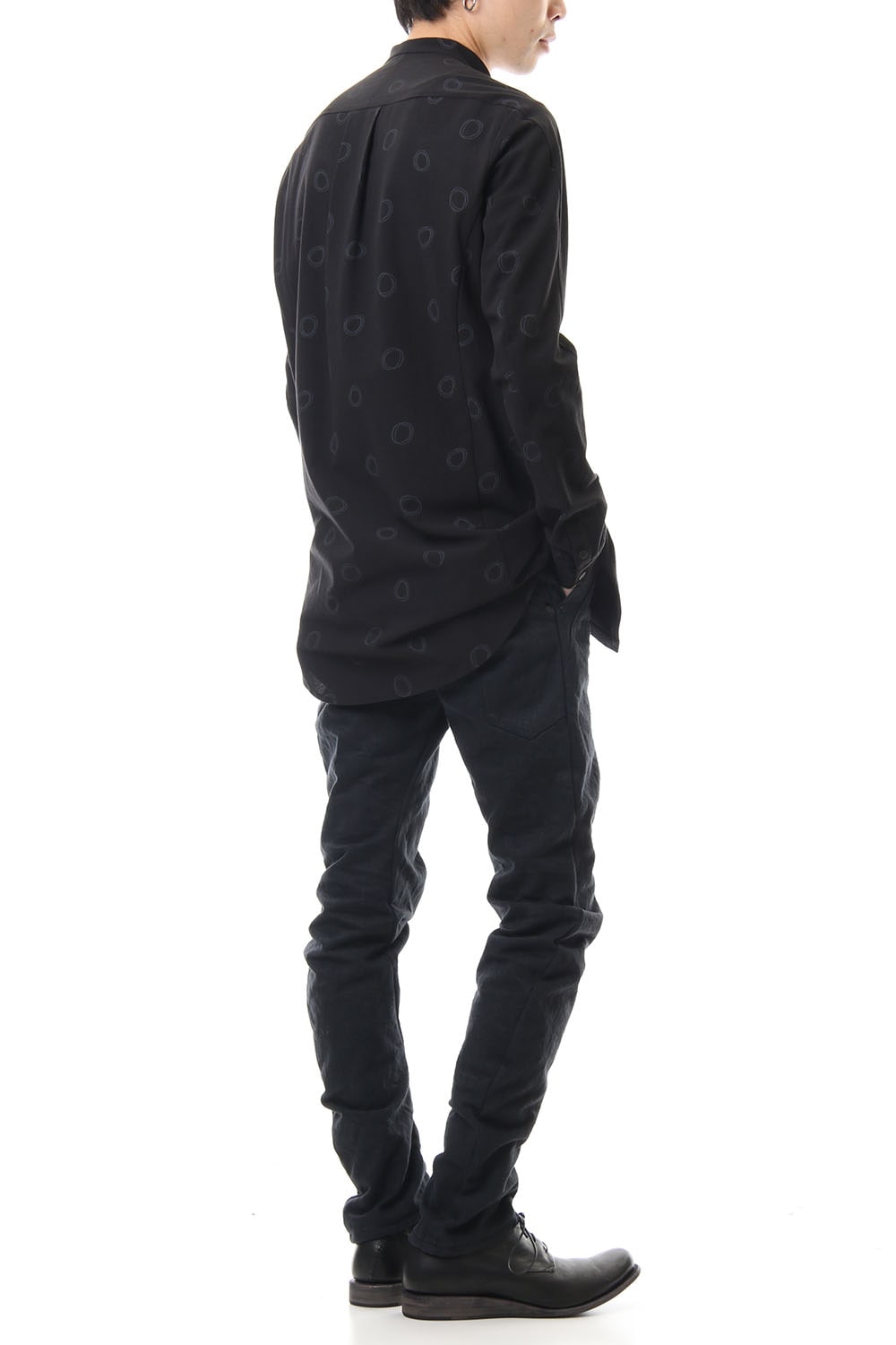 Long shirt Cotton circle print