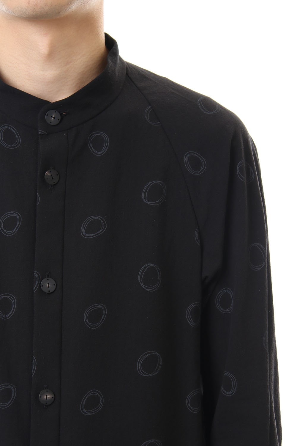 Long shirt Cotton circle print