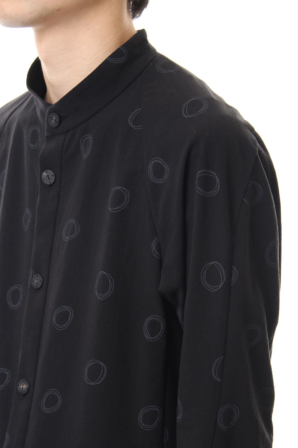 Long shirt Cotton circle print