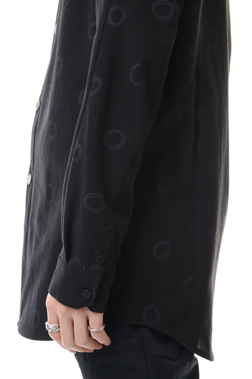 Long shirt Cotton circle print