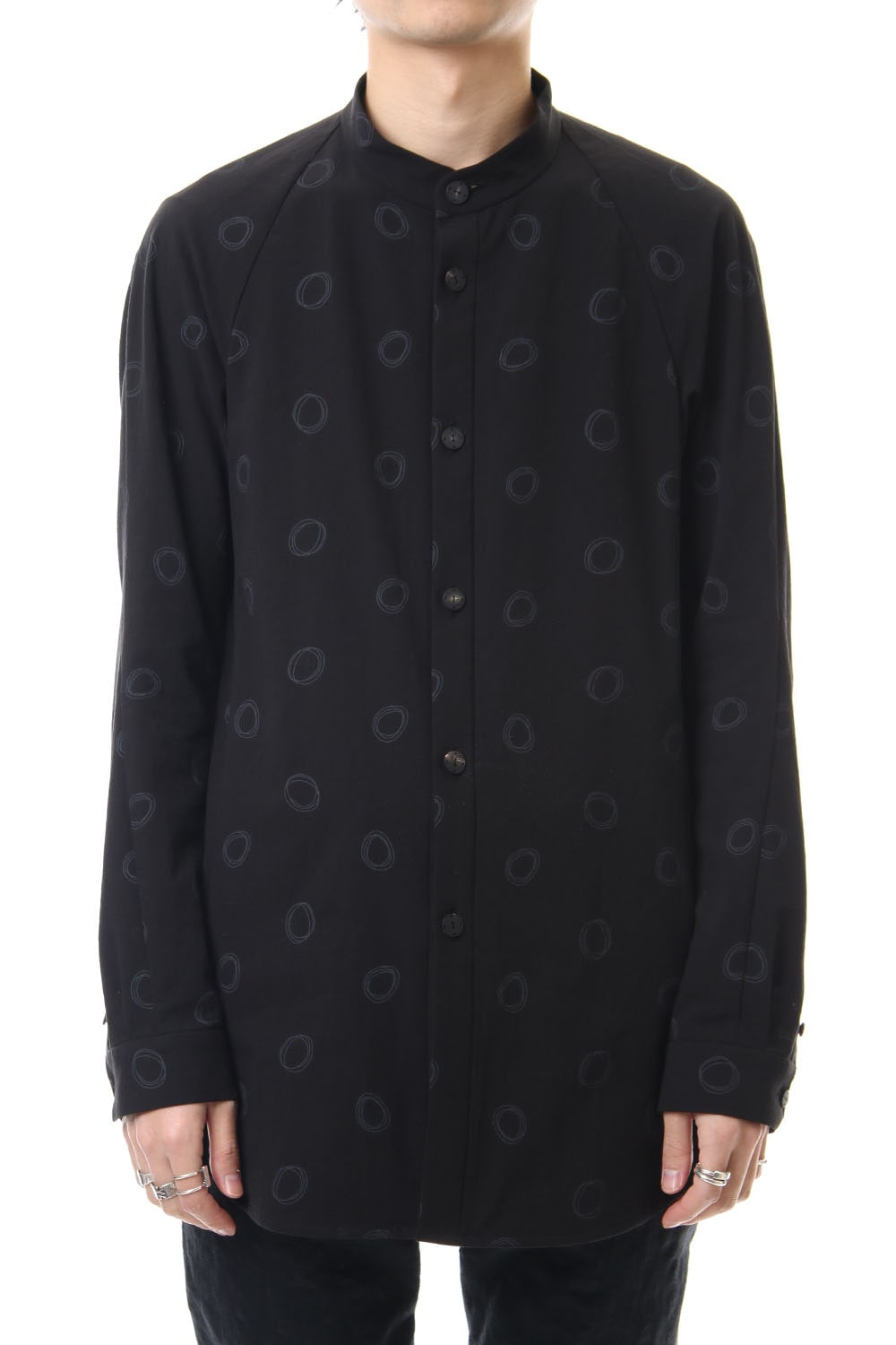 Long shirt Cotton circle print