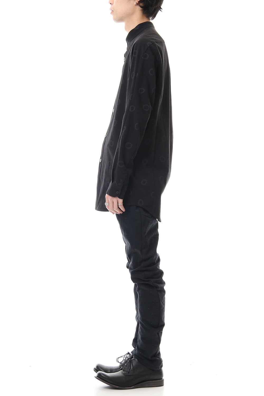 Long shirt Cotton circle print