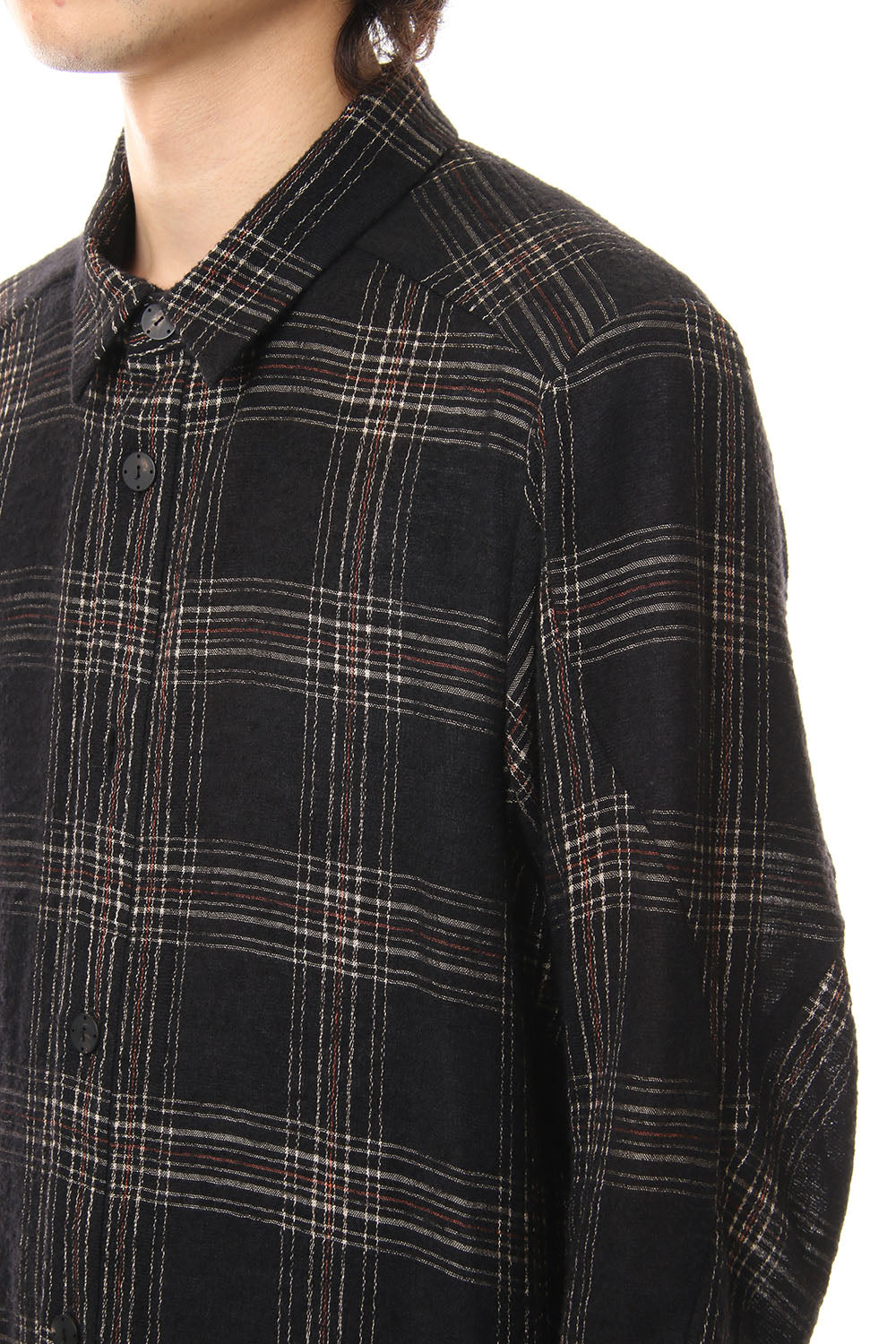 Virgin Wool Check Shirt