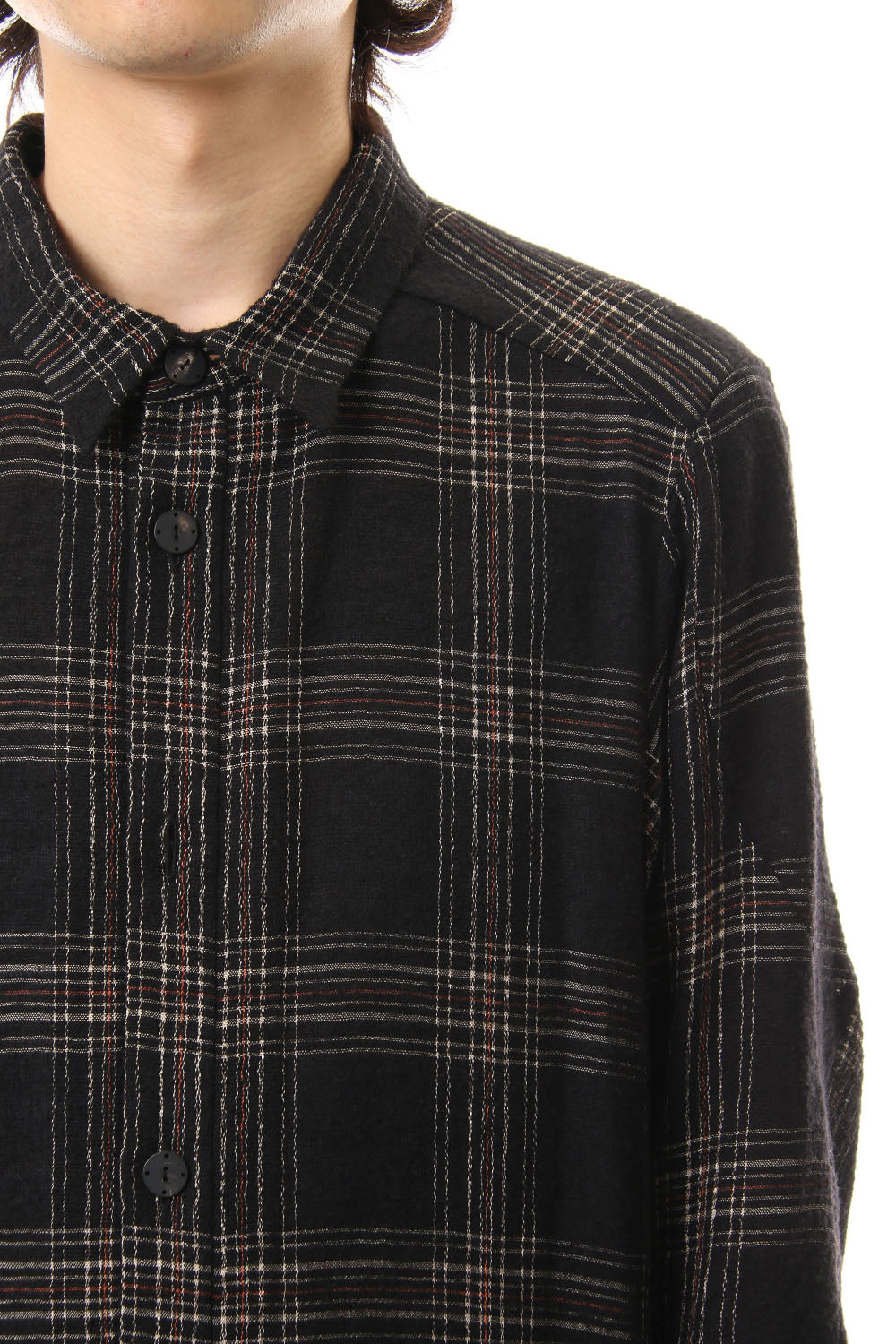 Virgin Wool Check Shirt