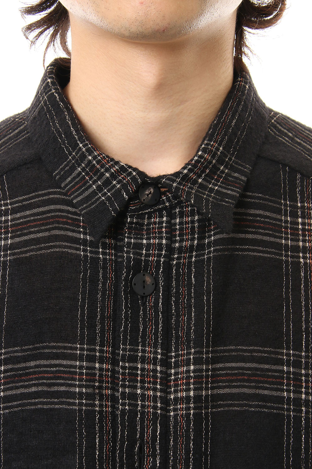 Virgin Wool Check Shirt