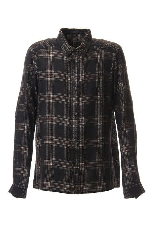 Virgin Wool Check Shirt