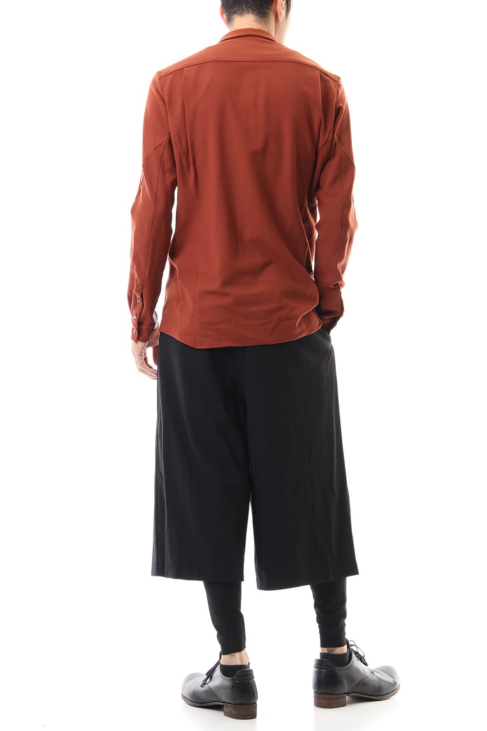 Shirt virgin wool 4way stretch Red Cray