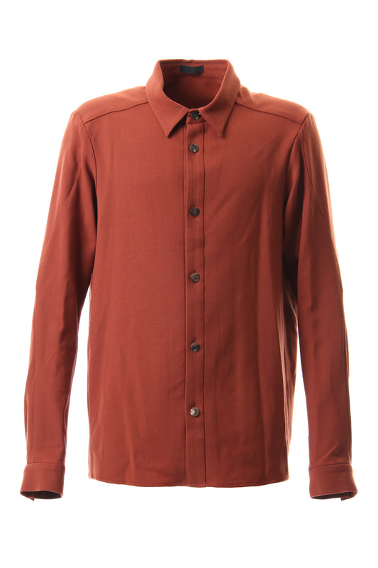 Shirt virgin wool 4way stretch Red Cray